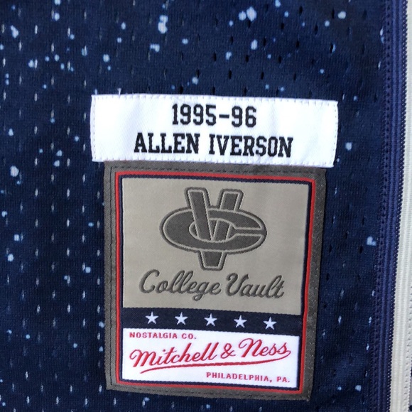 Mitchell & Ness Allen Iverson Georgetown Hoyas gradient swingman jersey size XL - Picture 3 of 8